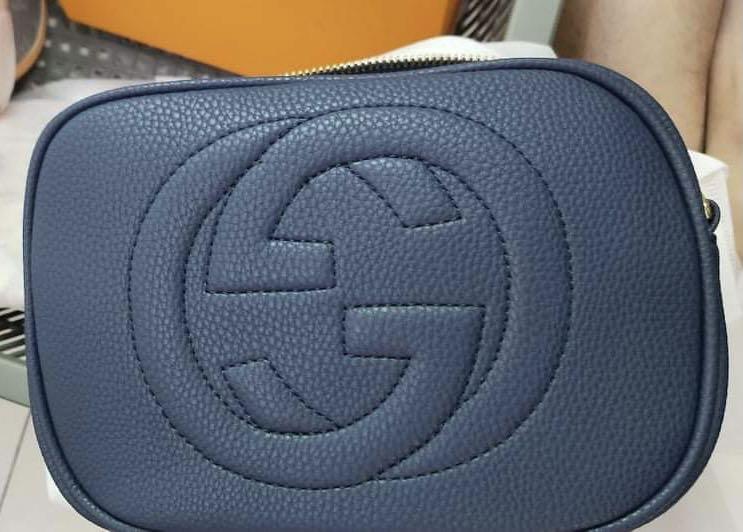 Gucci blue on sale sling bag