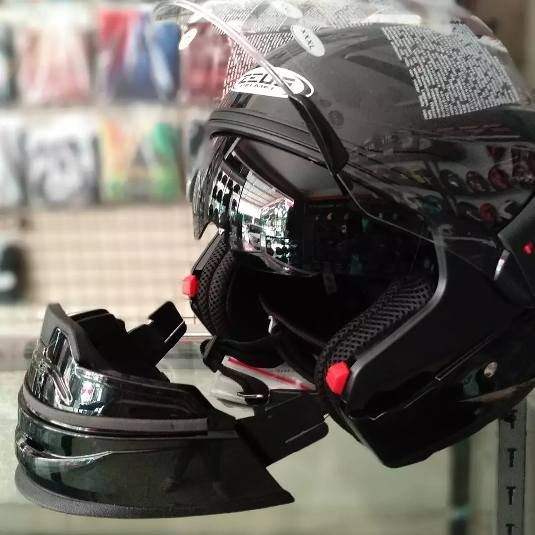 HELM FULL FACE HALF FACE ZEUS ZS 611C Motor di Carousell