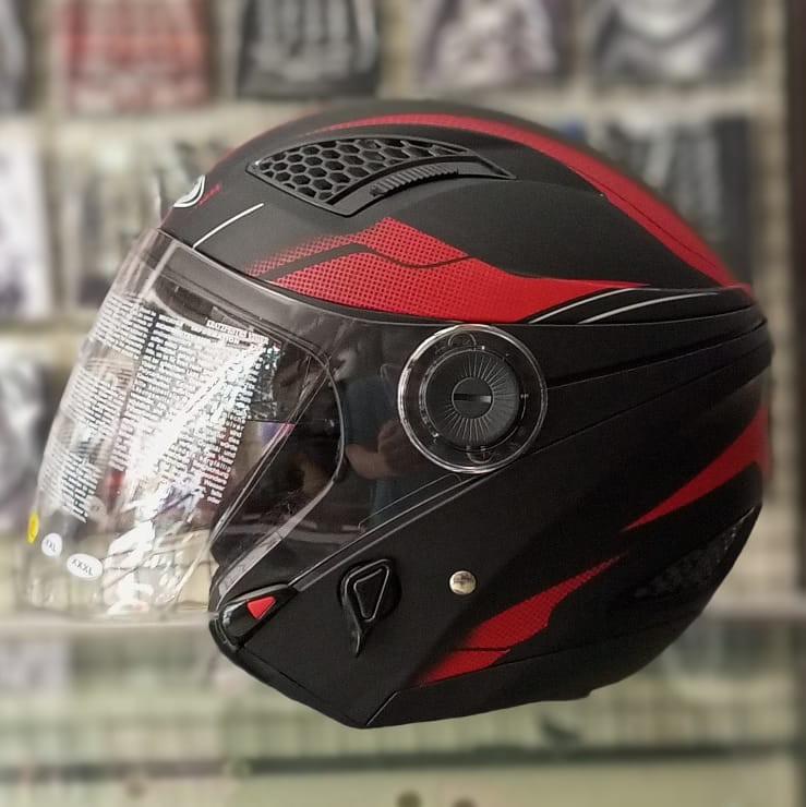 HELM HALF FACE ZEUS ZS 610 CORAK Motor di Carousell