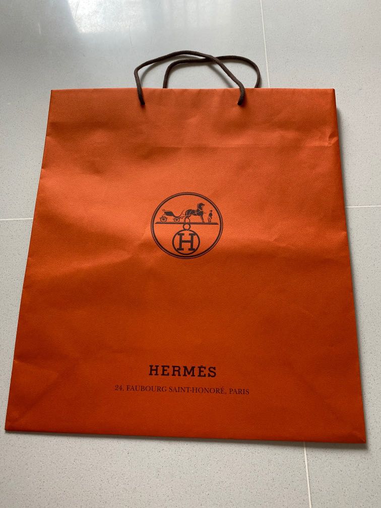 Hermes Paper Bag Women S Fashion Bags Wallets Tote Bags On Carousell