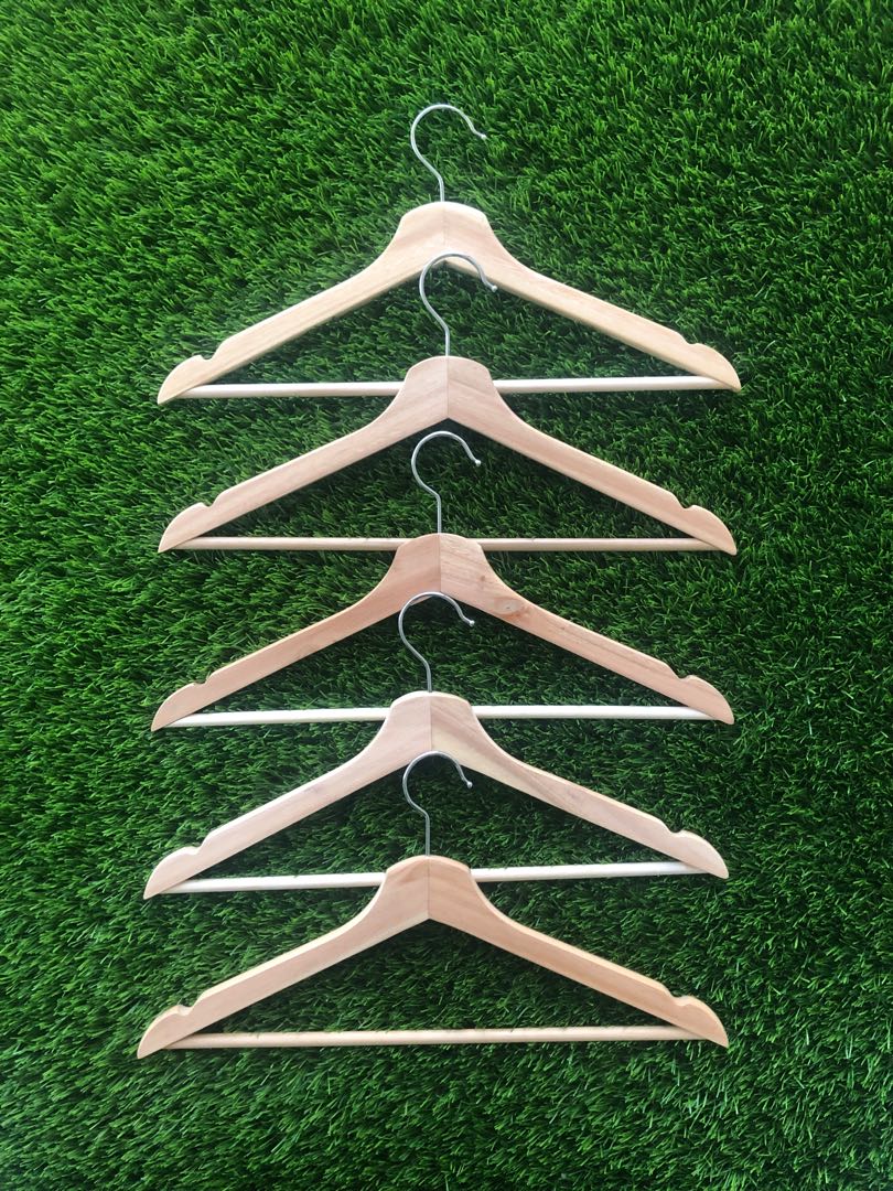 High Quality Wooden Hangers, Furniture & Home Living, Home Improvement