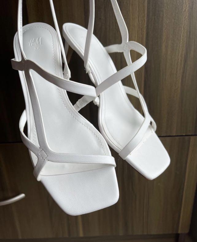 White top heels h&m