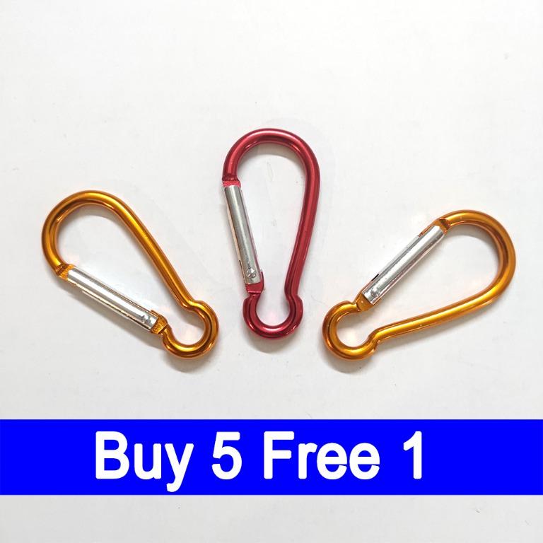 Keychain D-Type Carabiner Climbing Locking buckle hanging Alloy 