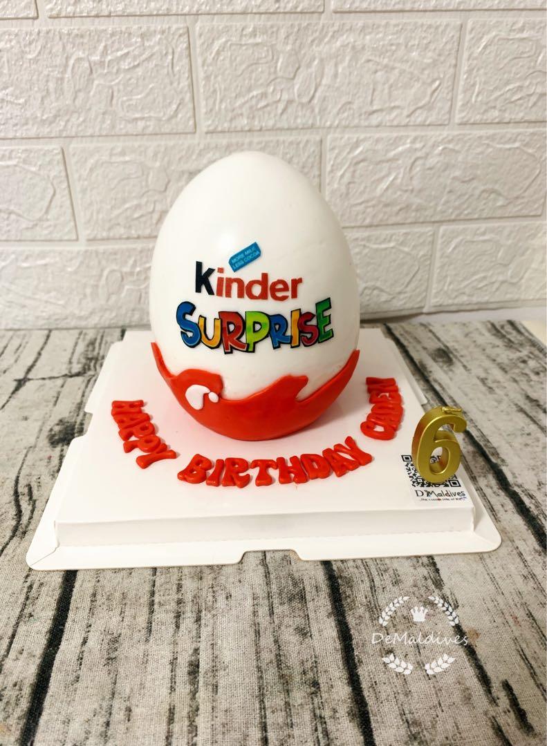Kinder Surprise Egg Birthday Cake Food Drinks Homemade Bakes On Carousell