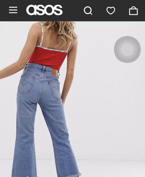 Levi's levis w24 高腰褲, 她的時尚, 褲子在旋轉拍賣