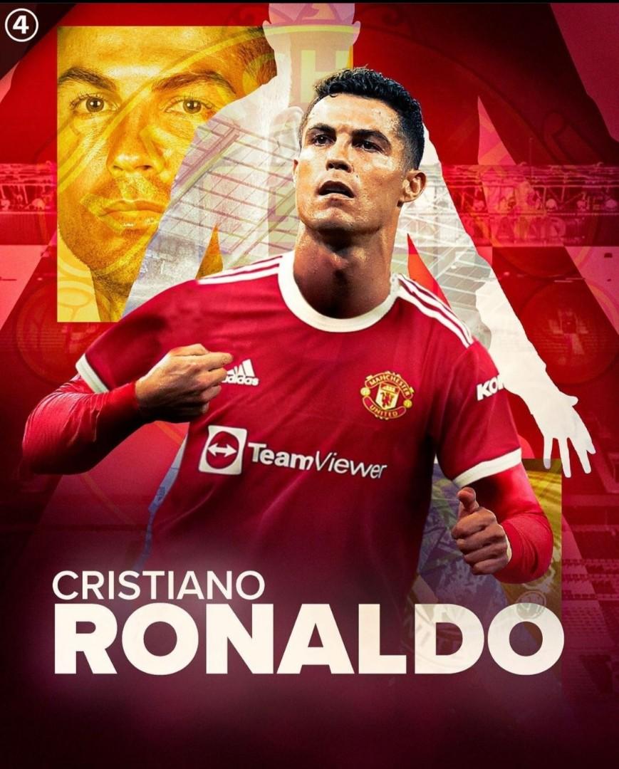 Cristiano Ronaldo #7 Jersey Manchester United 2021/2022 Home Soccer Men's Large 