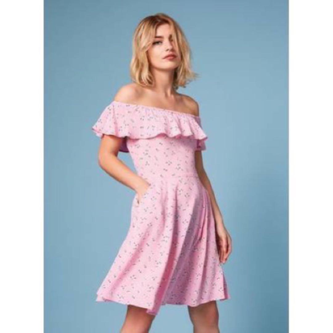 Miss selfridge bardot skater dress clearance