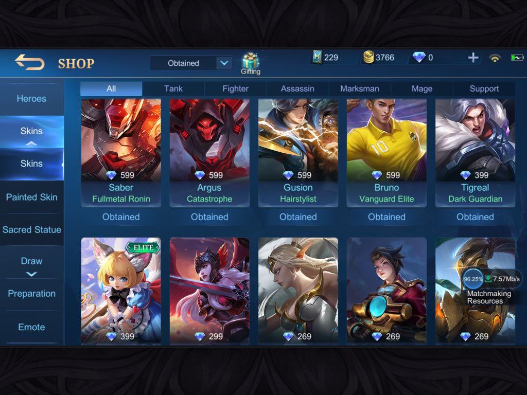 Ml account (Category: Others) located in Cainta. Submitted by kuhmealvillar (Listing ID 1109895343, Image 3). Description: Ml acc Sell for 1.5 Rfs: Quit Ml.