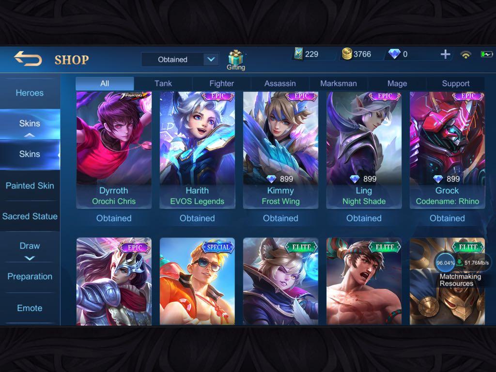Ml account (Category: Others) located in Cainta. Submitted by kuhmealvillar (Listing ID 1109895343, Image 2). Description: Ml acc Sell for 1.5 Rfs: Quit Ml.