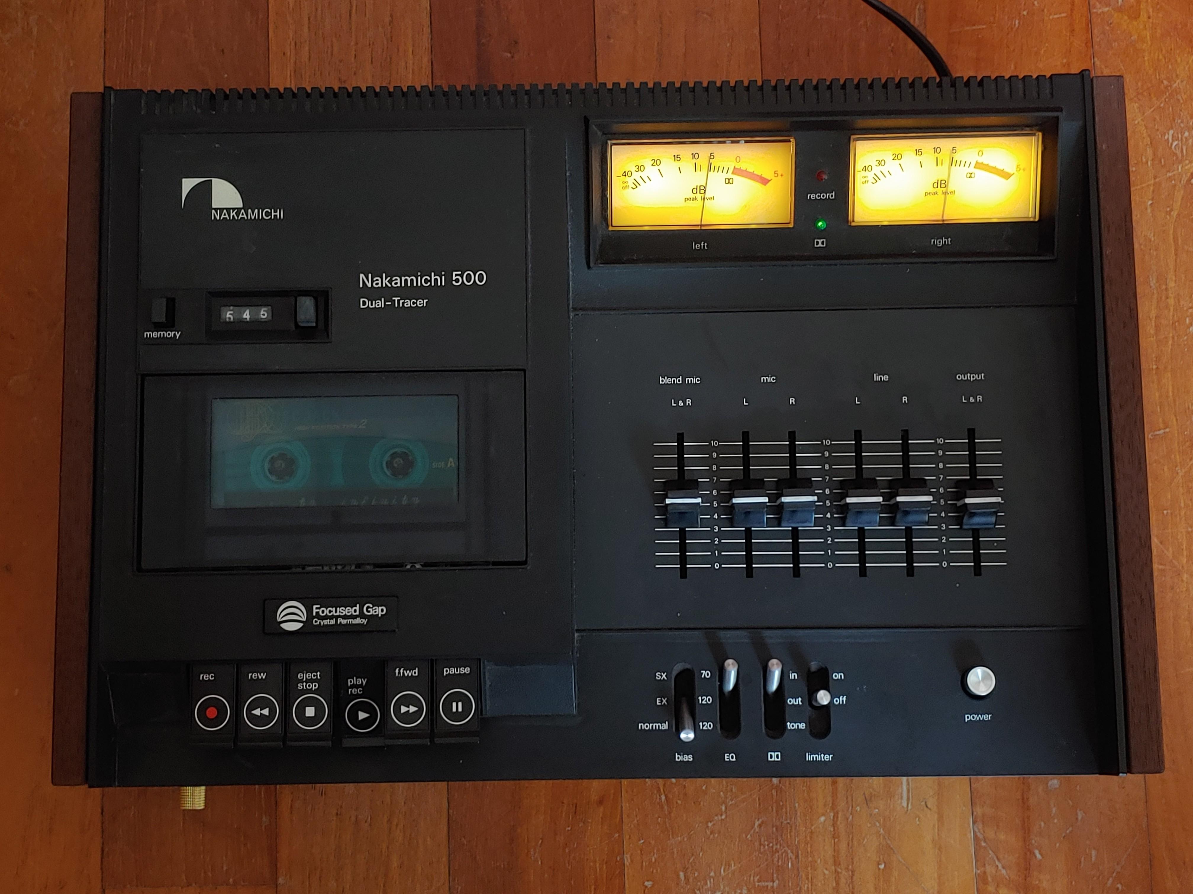 Nakamichi 500 Dual-Tracer Cassette Deck Player Recorder, Audio, Other ...