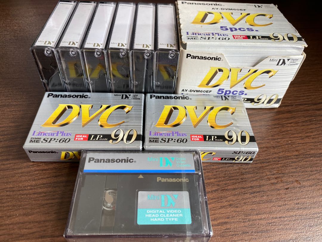 New Panasonic Digital Video Head Cleaner and MV DV Tapes and