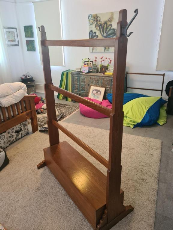 Vintage wooden rack with box, Furniture & Home Living, Furniture, Other ...