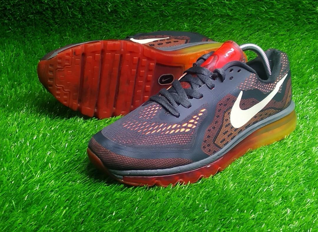NIKE AIR MAX 2014 Orange Men s Fashion Footwear Sneakers on