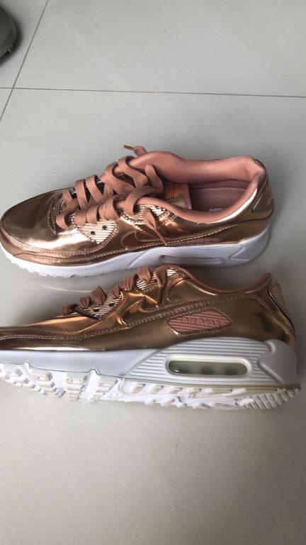 Metallic rose gold nike air max 90 best sale