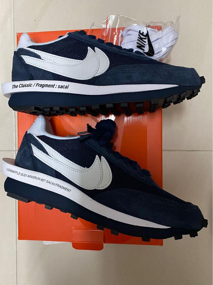 Nike x fragments sacai navy waffle Us7.5 uk6.5 25.5cm eur40.5 全新