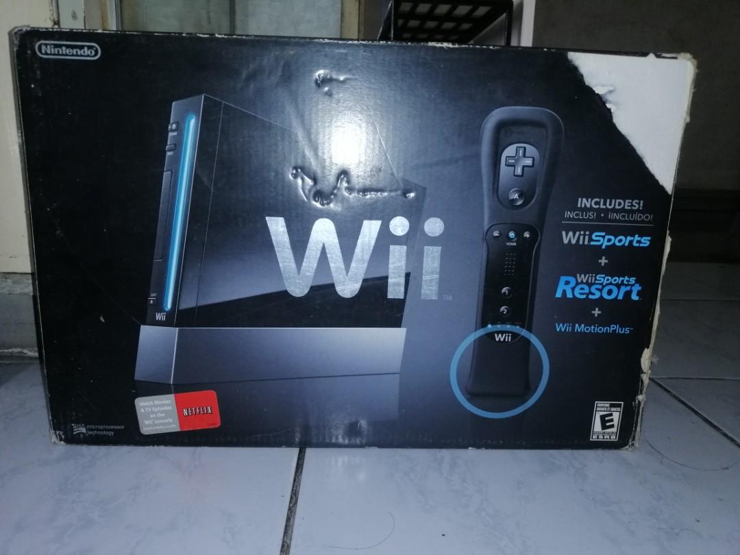 Nintendo wii (Category: Nintendo) located in Valenzuela. Submitted by Pinkantshoppe (Listing ID 1109800456, Image 1). Description: complete set US bought needs transformer 220v with four games wii fit, wii resort, wii sports, nba 2012 sf co buyer payment via gcash.