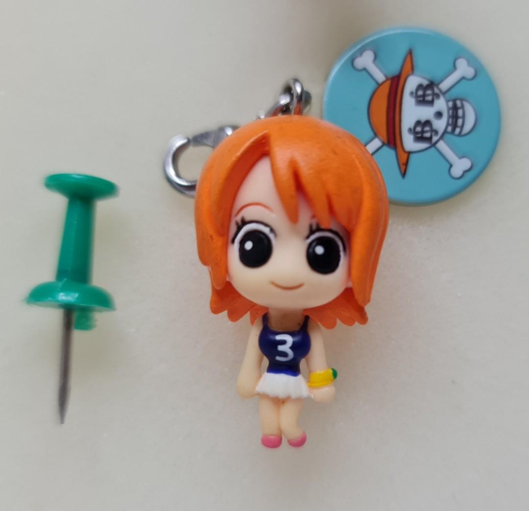 One Piece Chibi Keychain / Charm Set (Category: Designer & Blind Box Toys) located in Pasig City. Submitted by devians_online_shop (Listing ID 1109905188, Image 2). Description: One Piece Chibi Keychain / Charm Set Includes: Nami Nico Robin Sanji Brook Chopper Franky Please see pictures for size comparison and details. NO MORE LAST PRICE NO BREAKING OF SET.