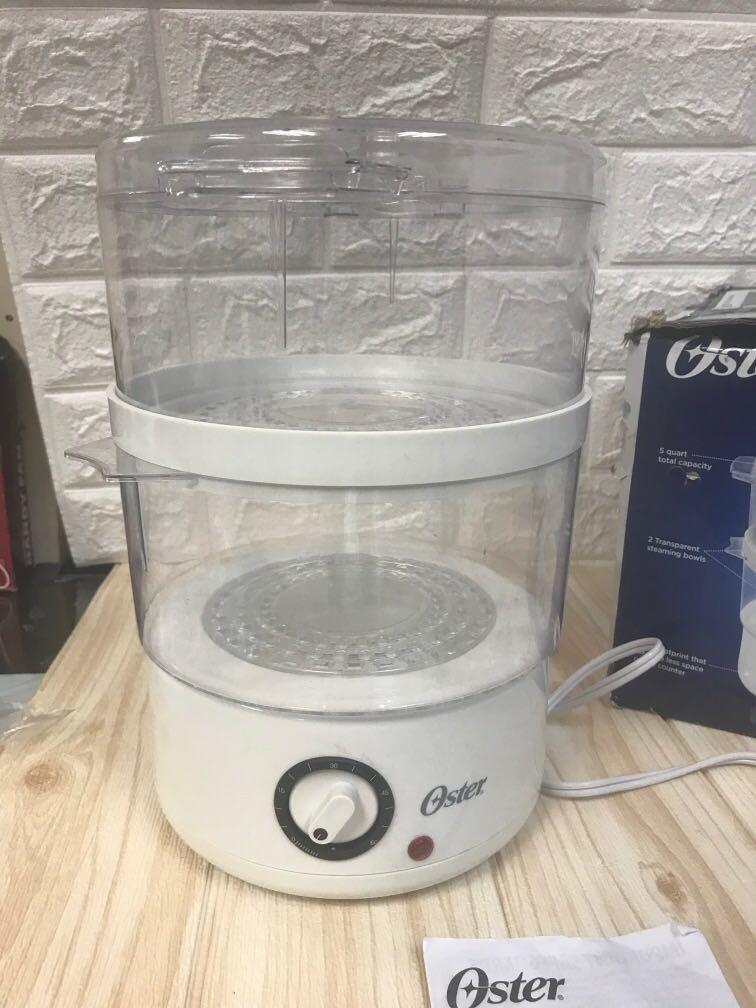 Oster Food Steamer (Category: Other Kitchen Appliances) located in Pasay City. Submitted by meostore (Listing ID 1109871558, Image 1). Description: 😃😁 PLEASE READ CAREFULLY 🛒 ✅ Good Condition ✅ 110V AND NEEDS STEP DOWN TRANSFORMER (SEE PICTURE FOR WATTAGE) ✅ US QUALITY AND BRAND ✅ WITH BOX ✅ NO ISSUE UNLESS STATED IN THE POST ‼️ PM FOR MORE DETAILS ‼️.