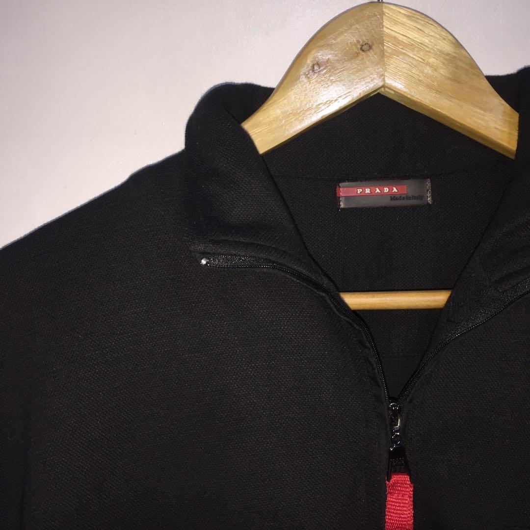 Prada half zip sale sweater