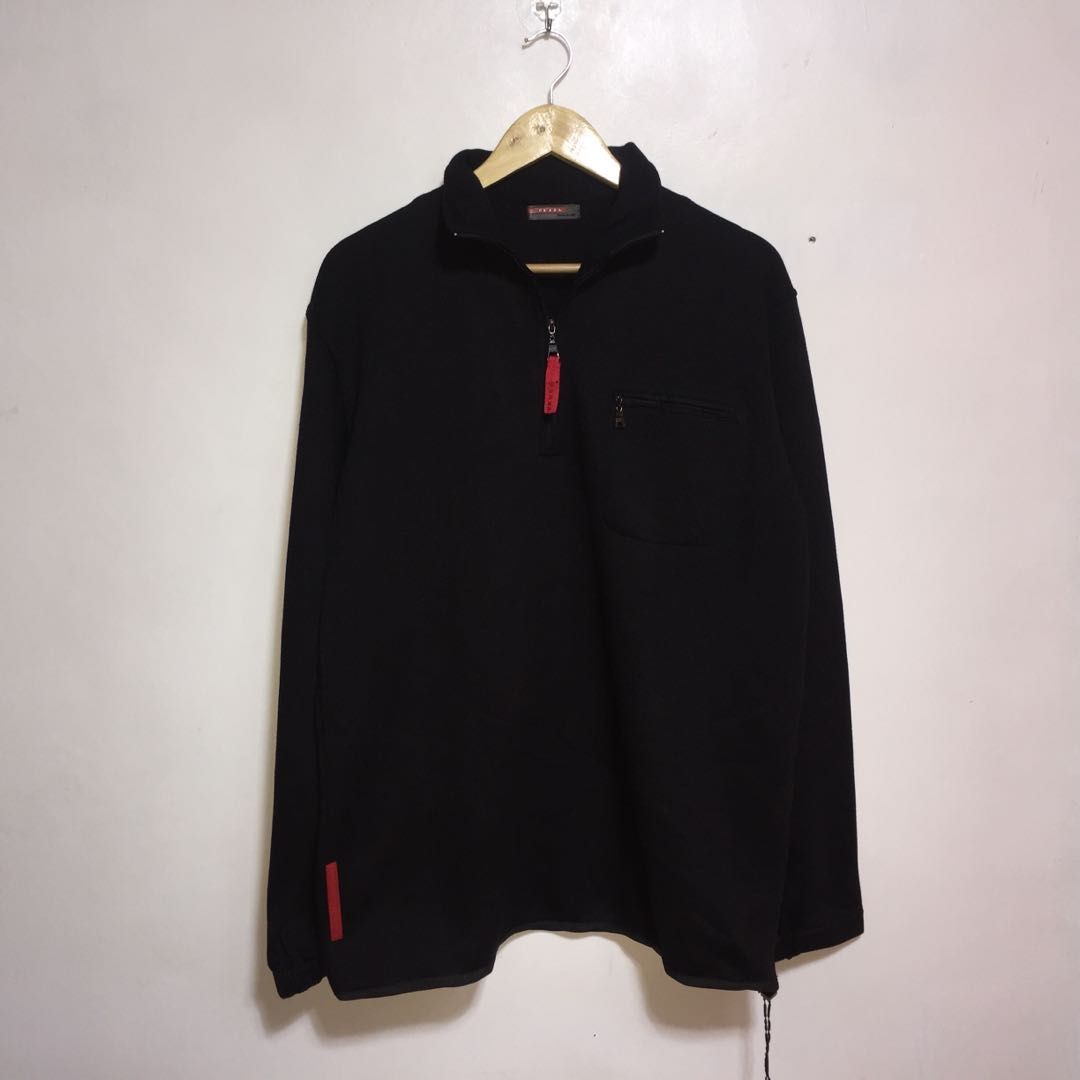 Prada half sales zip sweater
