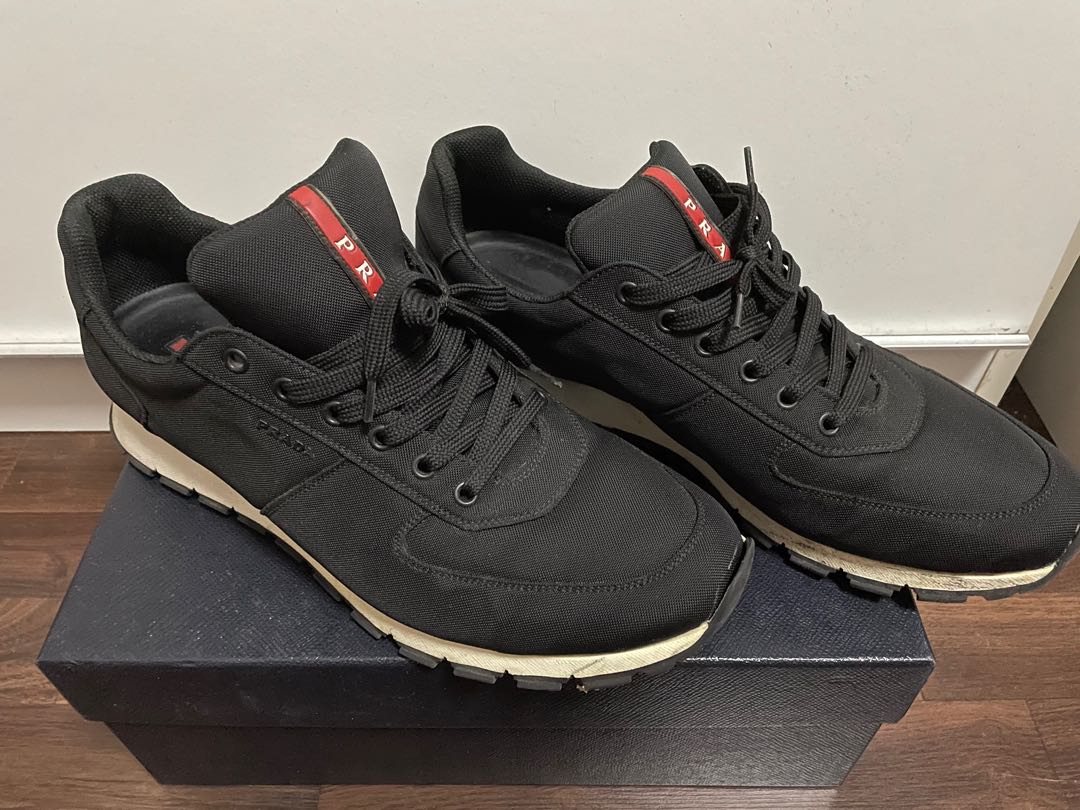 Mens black prada discount runners