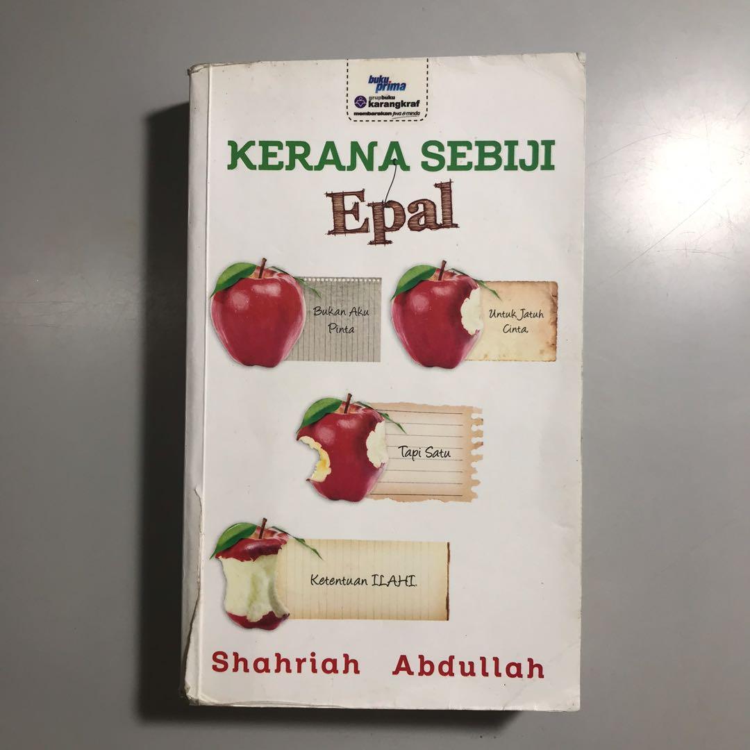 Pre Loved Novel Melayu Kerana Sebiji Epal By Shahriah Abdullah Books Stationery Books On Carousell