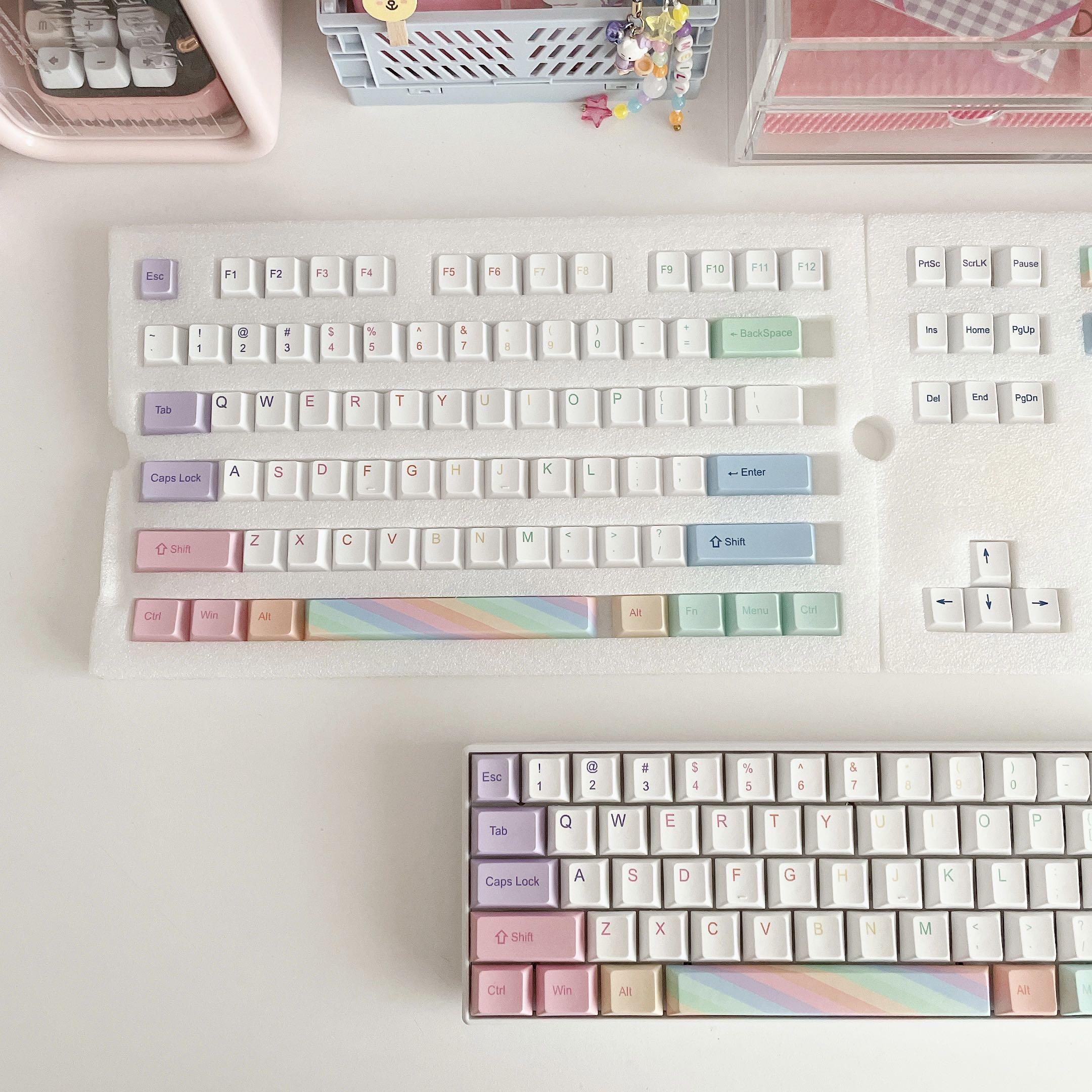 Rainbow Pastel Keycaps, Computers & Tech, Parts & Accessories, Computer