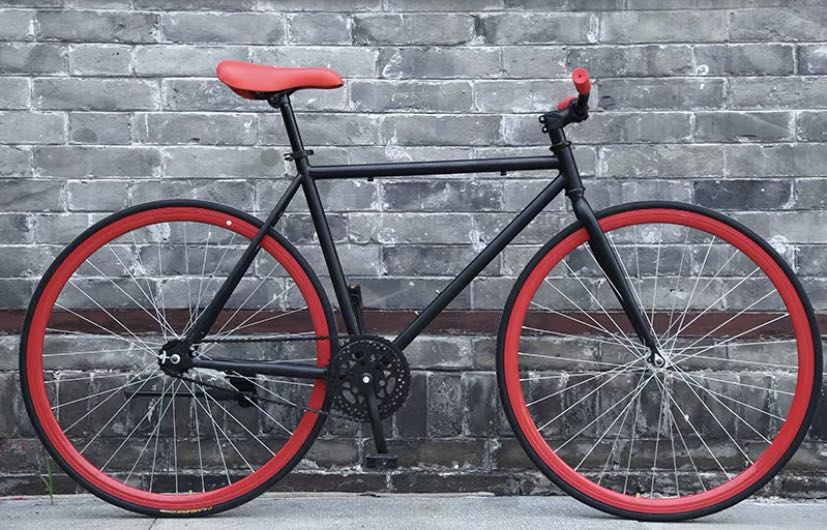Red and black fixie new arrivals