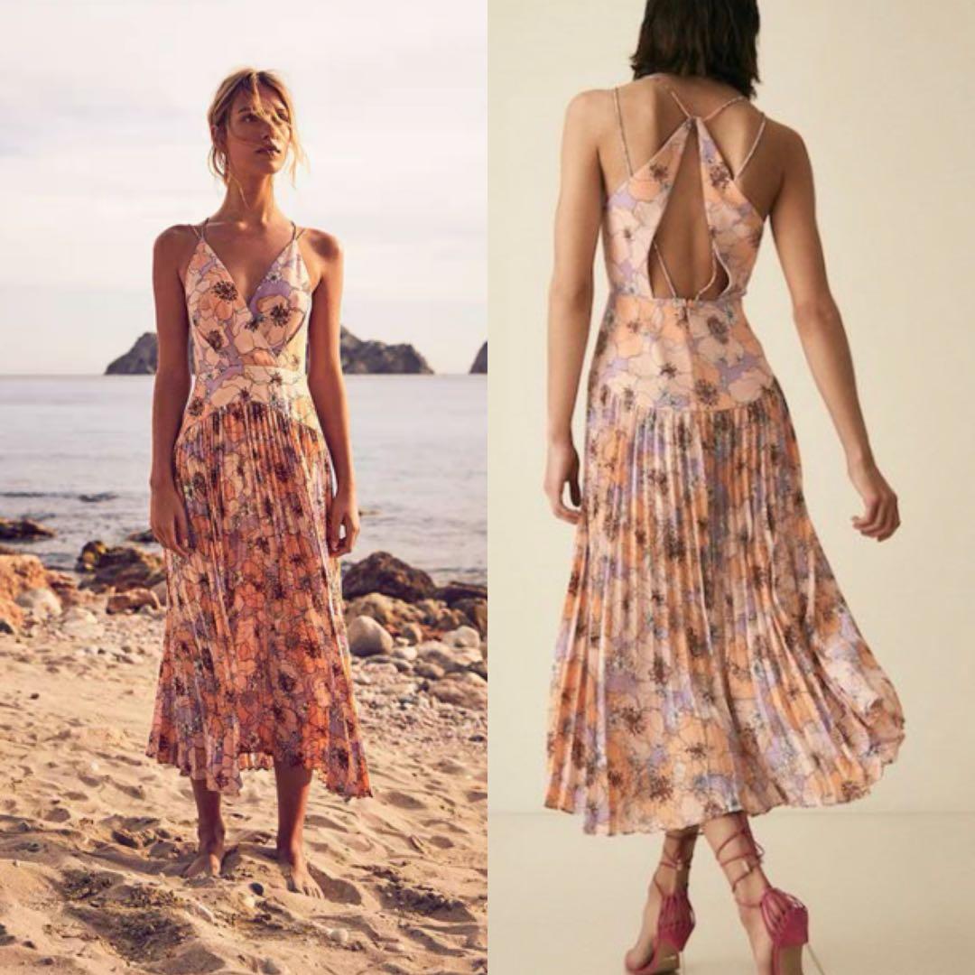 CLEARANCE! REISS Corrine midi dress bridesmaids authentic, multi