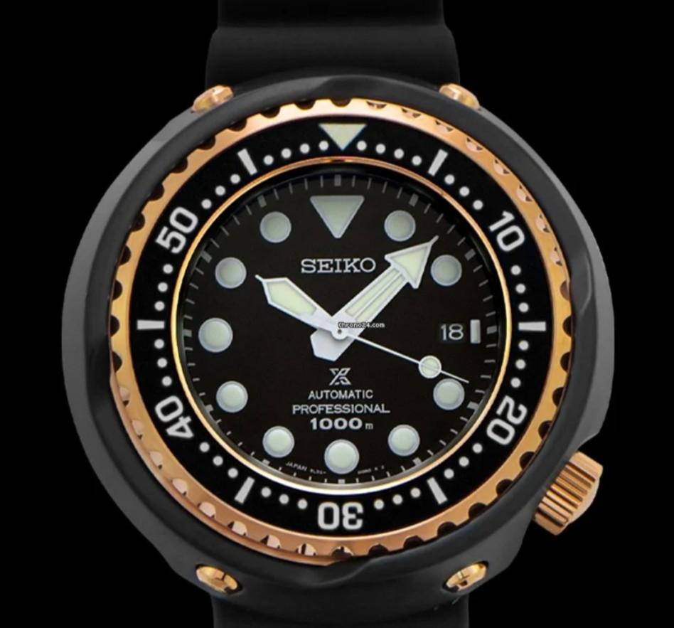Seiko Golden Tuna Solar Quartz Prospex Divers Watch SNE498P1, Men's ...