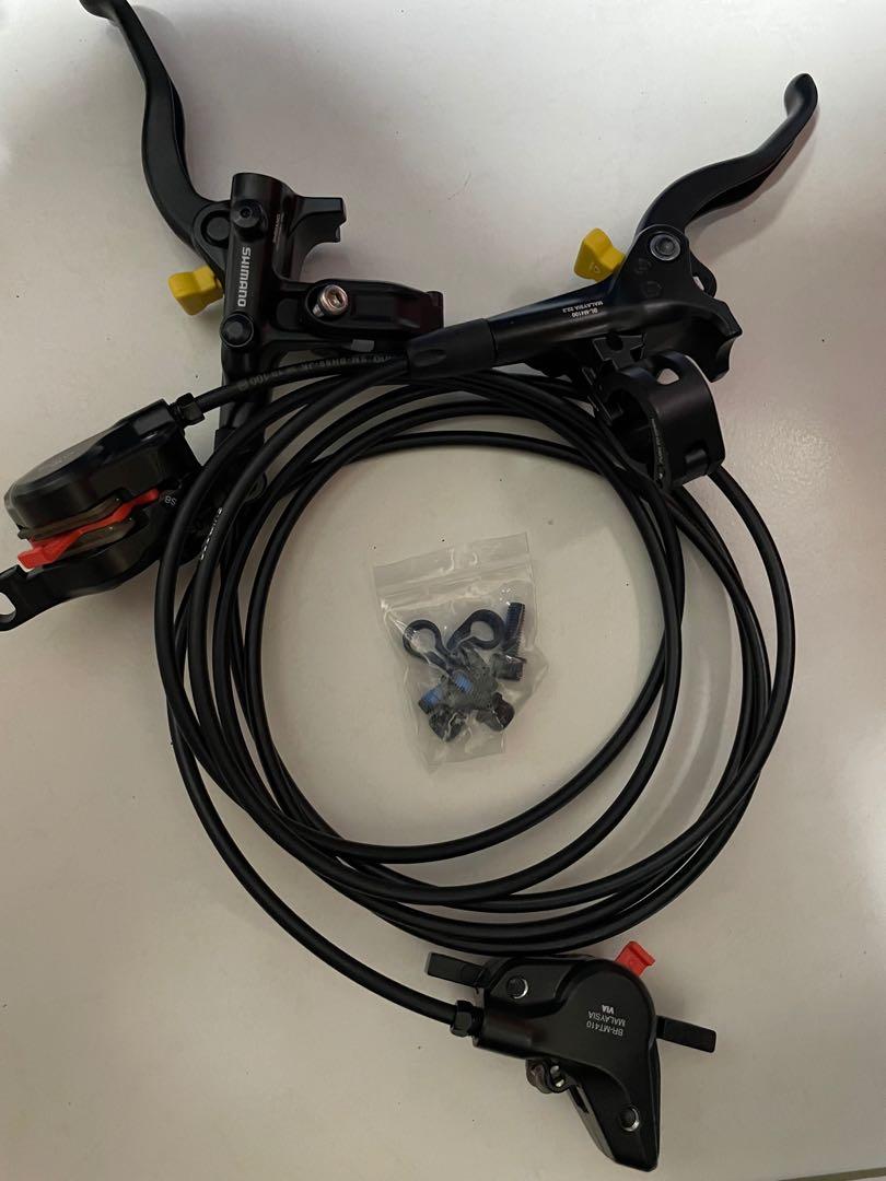 Shimano MT410 Hydraulic Disc Brake Set Sports Equipment Bicycles Parts Parts Accessories on Carousell
