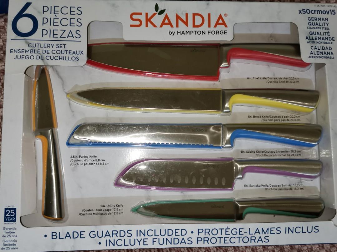 Skandia Truls 6-Piece Cutlery Set With Blade Guards (Used)