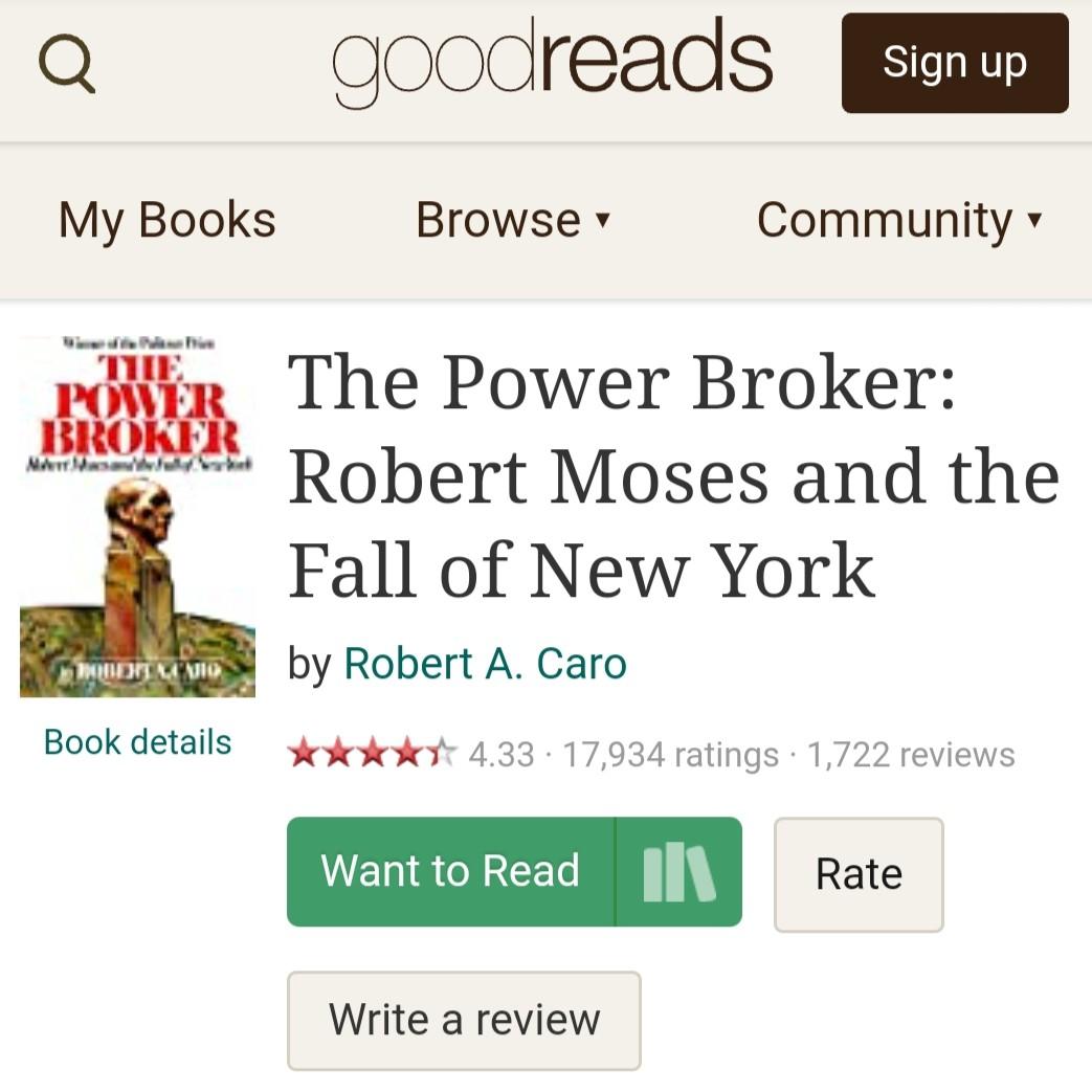 The Power Broker - Robert A. Caro [HARDCOVER][RARE], Hobbies ...