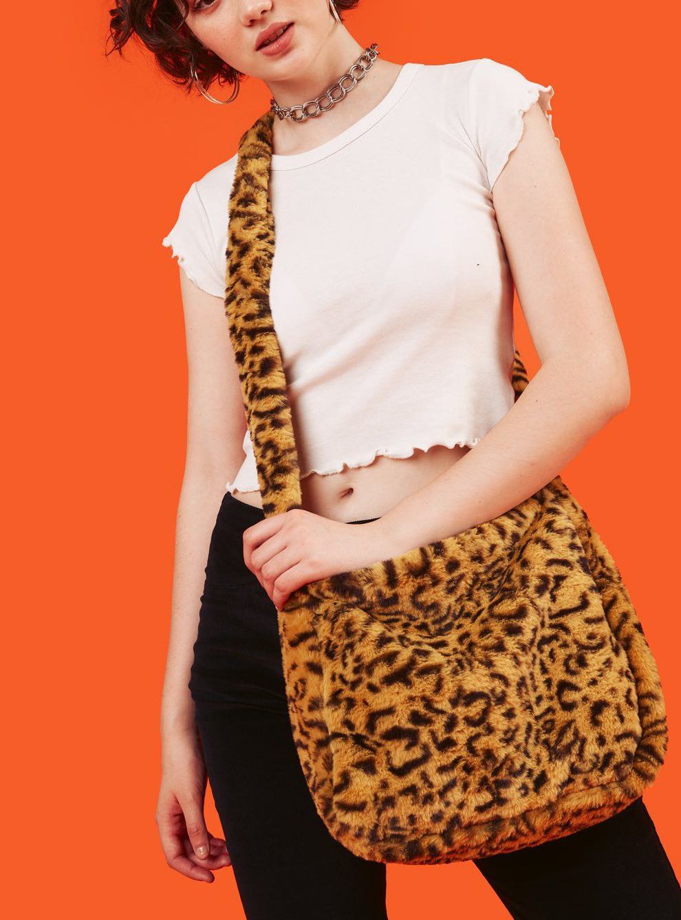 Unif Faye Leopard print bag