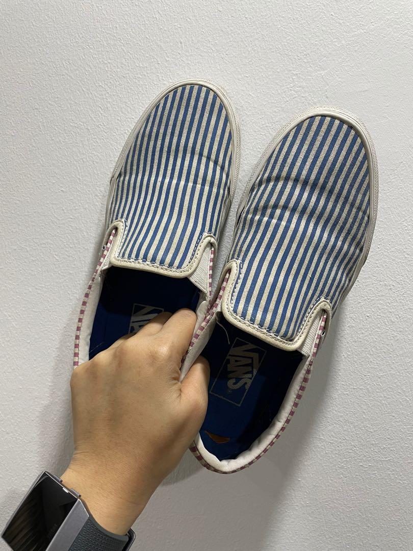 Vans deck club slip on mixed stripes store