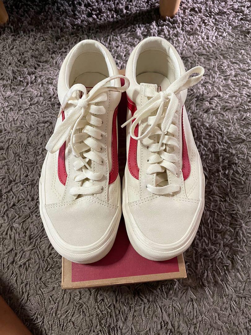 Vans style 36 marshmallow red lx top