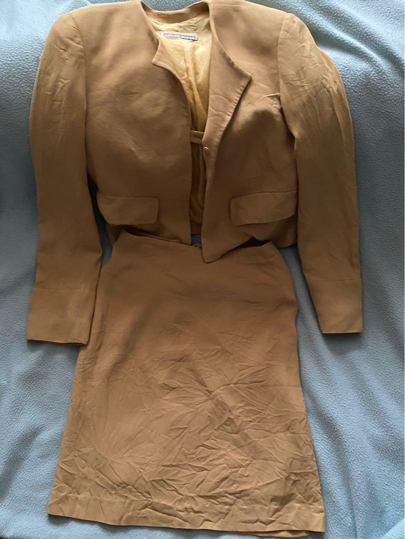 Vintage Emporio Armani Skirt Suit, Women's Fashion, Dresses & Sets, Sets or  Coordinates on Carousell