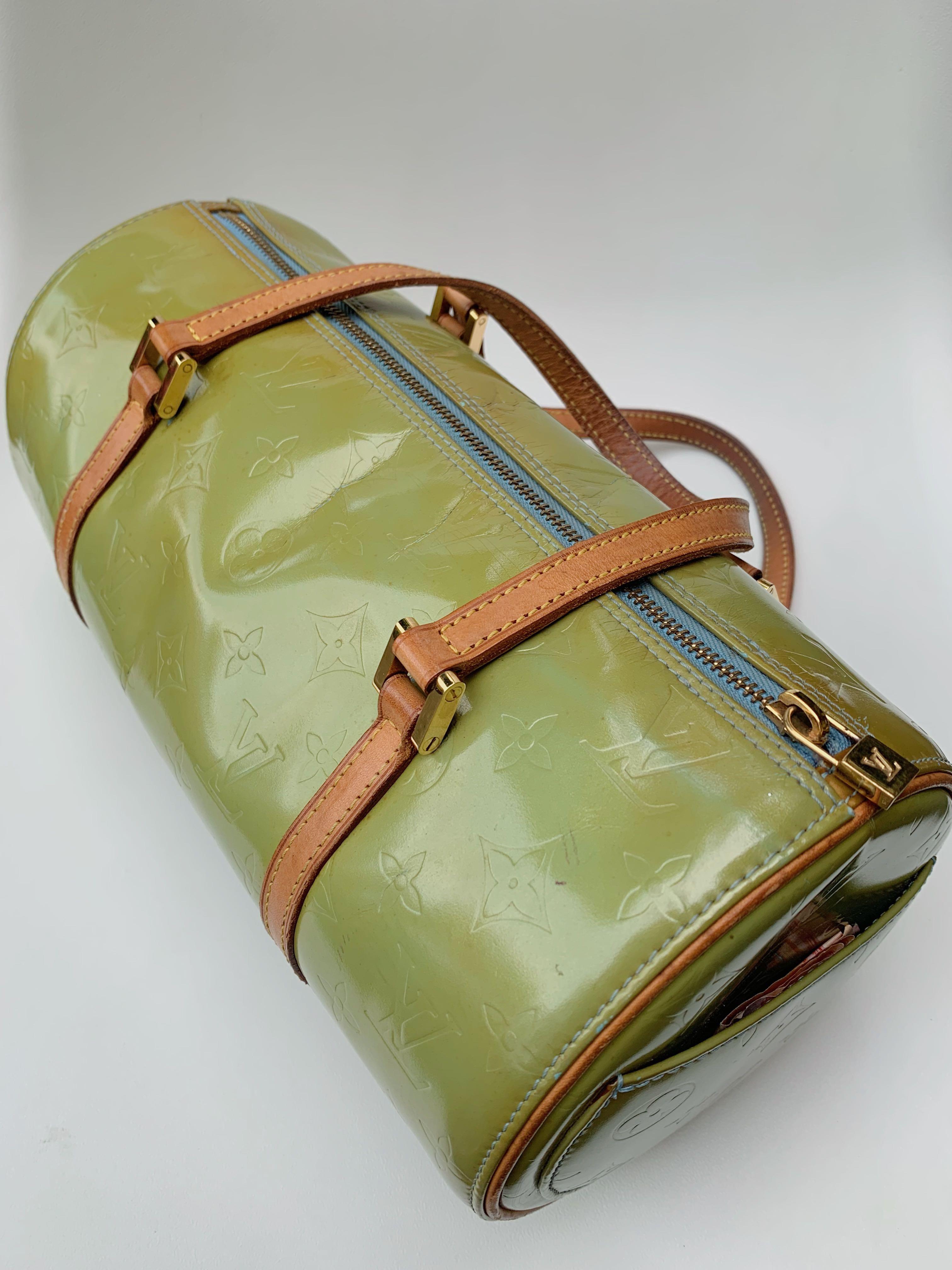 Papillon velvet handbag Louis Vuitton Green in Velvet - 30303008