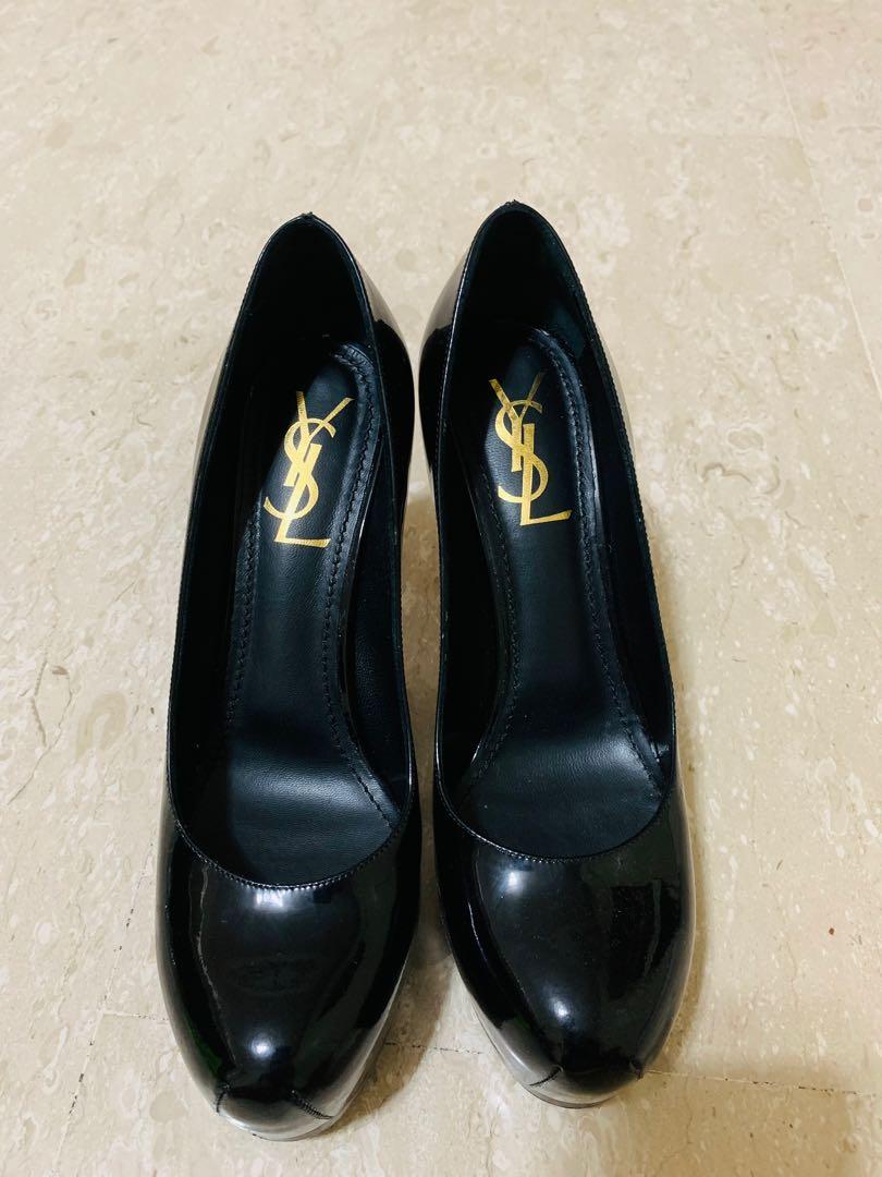 Ysl black stilettos sale