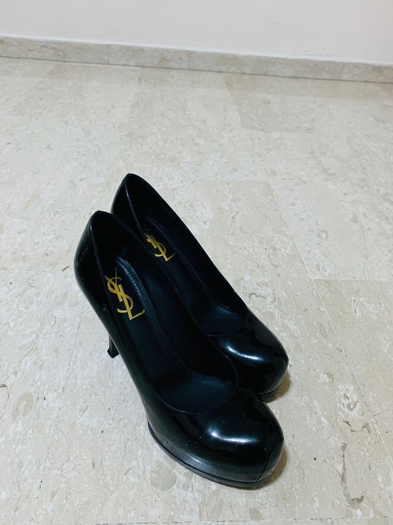 Ysl black stilettos 2025