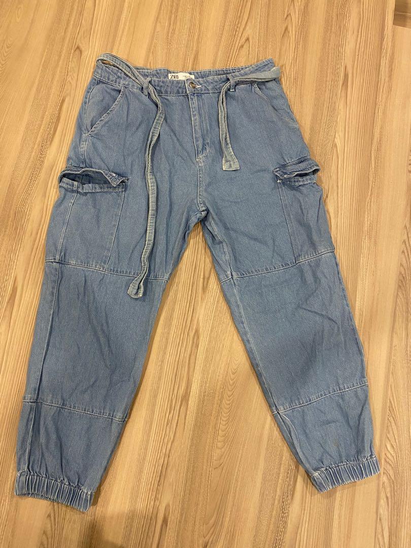 Zara cargo jeans skinny pants, Women's Fashion, Bottoms, Jeans & Leggings  on Carousell