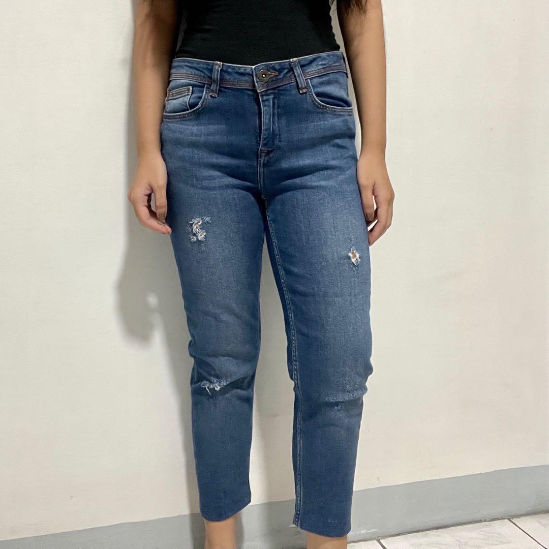 Zara tattered jeans Clearance