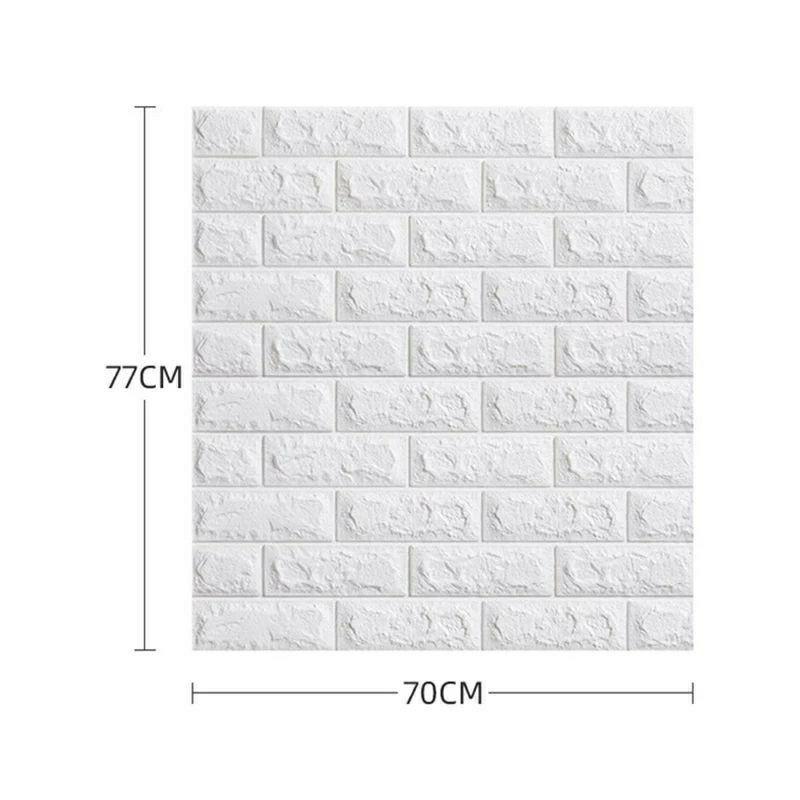3D white brick foam wallpaper, Furniture & Home Living, Home Decor