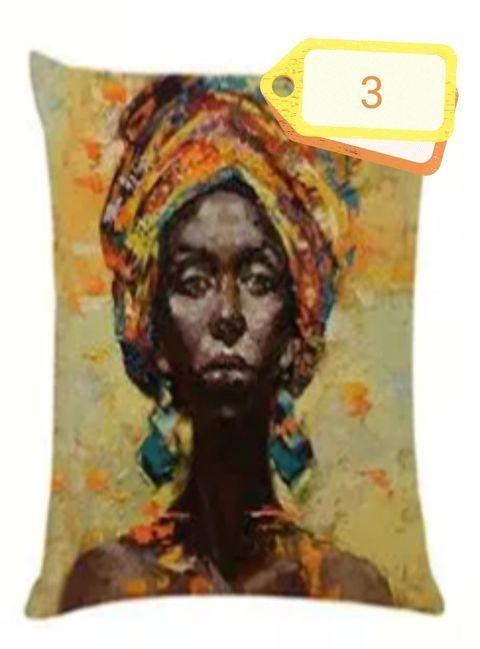 African design throw pillow case (Category: Cushions & Throws) located in Quezon City. Submitted by walletfriendly (Listing ID 1110075290, Image 3). Description: 45x45cm / 18x18 in 100 per piece Shipping by buyer. Other designs available, just send a message..