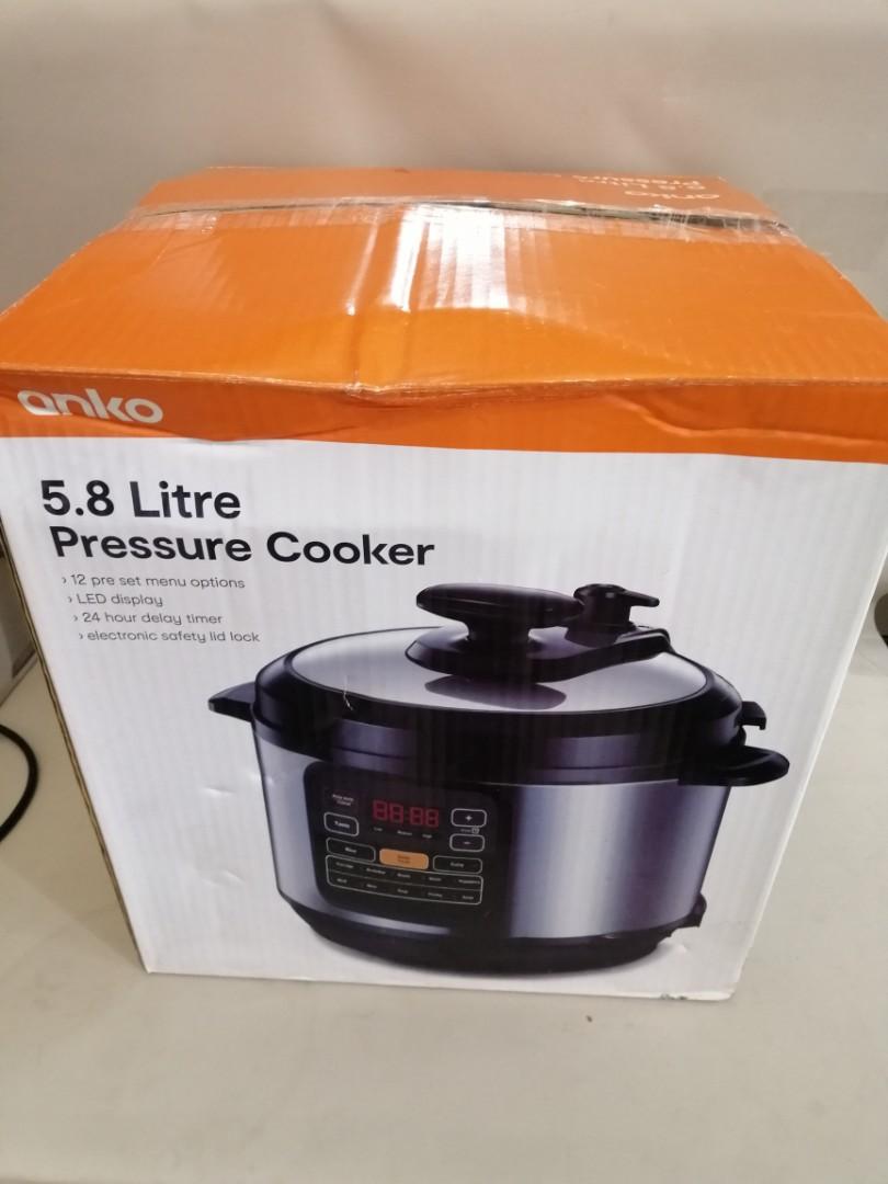 Anko 5.8 Litre Pressure Cooker, Furniture & Home Living, Kitchenware