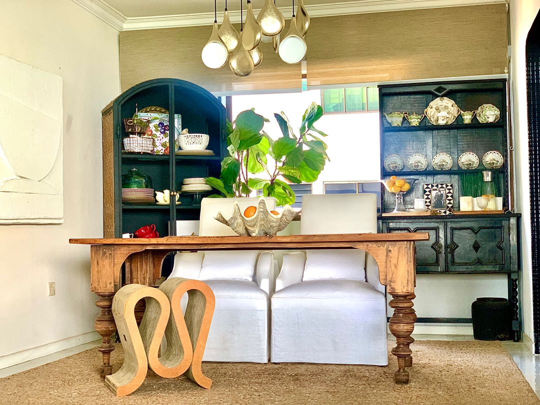 Antique French Batavia Teak Dining Table Crate&BarrelTaylor B