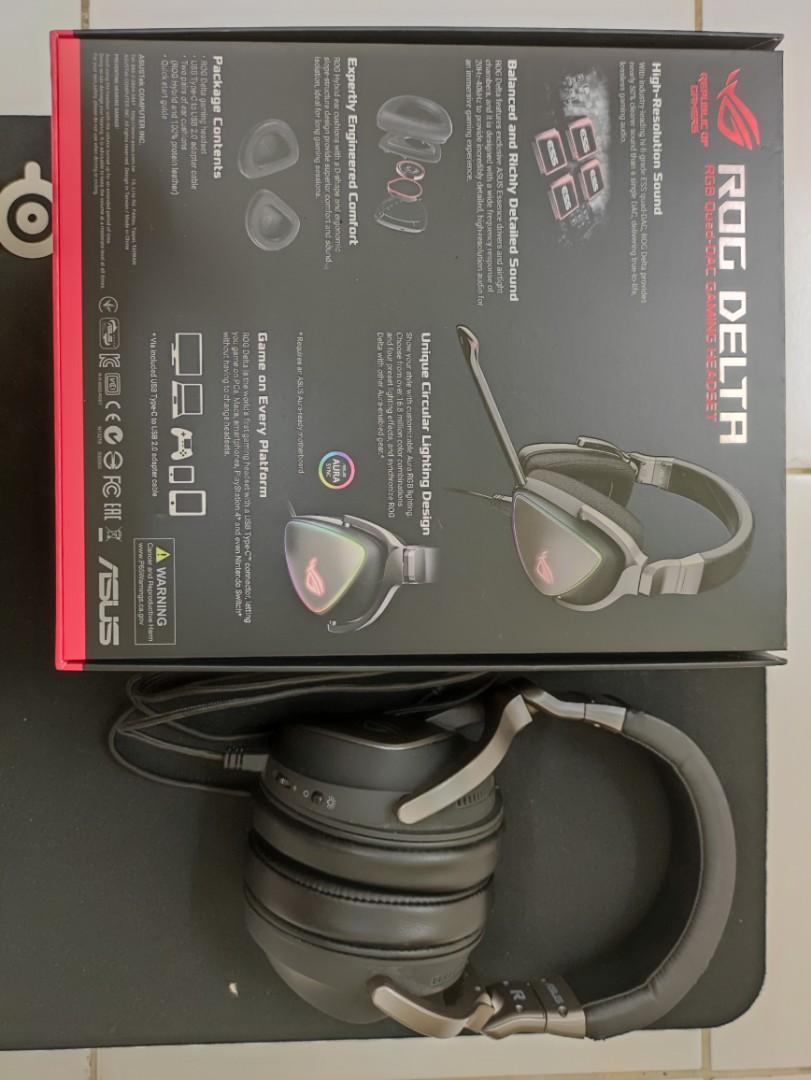 Asus ROG Delta Headset, Video Gaming, Gaming Accessories, Virtual ...