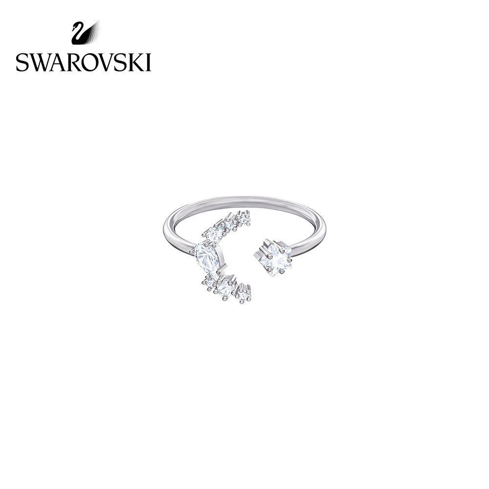 Authentic Swarovski Moon Sun Ring Size 55 Women s Fashion