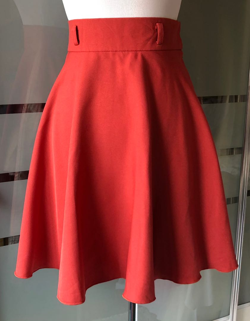red circle skirt