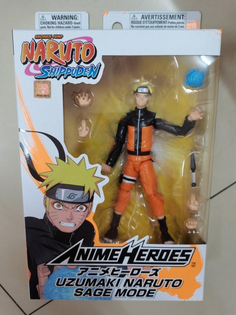 Bandai Anime Heroes Naruto Shippuden Uzumaki Naruto Sage Mode Action Figure Hobbies And Toys 9581